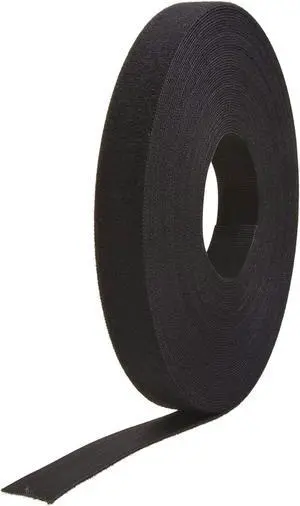 Cut to Length Straps Heavy Duty | 45 Ft x 3/4 in | ONE-WRAP Self-Gripping Double Sided Roll | Bundling Ties Fasten to Themselves for Secure Hold, VEL-30834-AMS, Black Cut to Length Straps Heavy Duty | 45 Ft x 3/4 in | ONE-WRAP Self-Gripping Double Sided Roll | Bundling Ties Fasten to Themselves for Secure Hold, VEL-30834-AMS, Black
