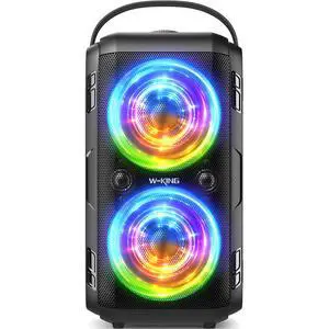 Party Bluetooth Speaker Boom Box, 180W Max Big Large Speaker | 105dB Loudest Wireless Outdoor Portable Speaker 4 Drivers with 2*4.04'' Subwoofer, 80W HD Huge Deep Bass, IPX5/24H/EQ/USB/TF Party Bluetooth Speaker Boom Box, 180W Max Big Large Speaker | 105dB Loudest Wireless Outdoor Portable Speaker 4 Drivers with 2*4.04'' Subwoofer, 80W HD Huge Deep Bass, IPX5/24H/EQ/USB/TF