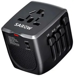 Travel Converter Adapter Voltage Converter that Steps Down 220 Volts to 110 Volts for use in Over 200 Countries,Including The U.S., U.K., Europe, and Australia (Black) Travel Converter Adapter Voltage Converter that Steps Down 220 Volts to 110 Volts for use in Over 200 Countries,Including The U.S., U.K., Europe, and Australia (Black)