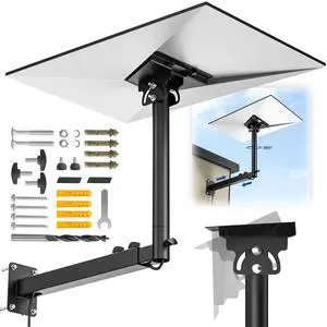 Starlink Mount for Standard 4/4X/Gen 3, 360°Adjustable Telescoping | Heavy Duty Wall Bracket,Pole Mounting Kit,Waterproof & Rustproof. Suitable for Concrete and Wood Walls, Easy to Install Starlink Mount for Standard 4/4X/Gen 3, 360°Adjustable Telescoping | Heavy Duty Wall Bracket,Pole Mounting Kit,Waterproof & Rustproof. Suitable for Concrete and Wood Walls, Easy to Install
