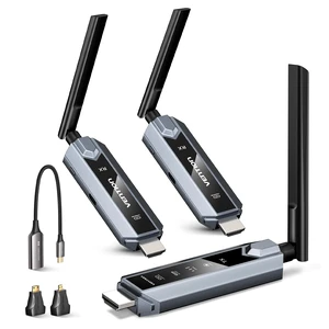 Wireless HDMI Transmitter and Receiver 656FT with LED Screen, Up to 6 RXs, Heat-Control, Plug & Play Wireless HDMI Extender Kit 4K Decode to Monitor from PC/Projector/TV Box(1TX+2RX) Wireless HDMI Transmitter and Receiver 656FT with LED Screen, Up to 6 RXs, Heat-Control, Plug & Play Wireless HDMI Extender Kit 4K Decode to Monitor from PC/Projector/TV Box(1TX+2RX)