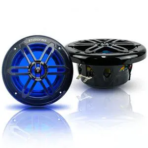 5.25 Inch 500W Marine Speakers with LED Lights -2 Way Weather Resistant Boat Speakers Perfect for Boats, ATVs, UTVs Pair,Black 5.25 Inch 500W Marine Speakers with LED Lights -2 Way Weather Resistant Boat Speakers Perfect for Boats, ATVs, UTVs Pair,Black