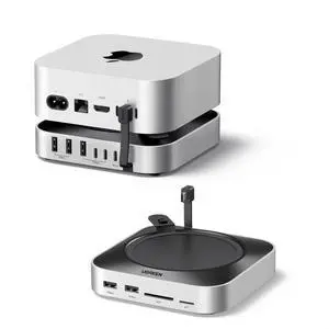 Mac mini M4 Dock & Stand with NVMe SSD Enclosure | 3 USB A 10Gbps, USB C Data Port, SD Card Reader for Mac mini M4/ M4 Pro Mac mini M4 Dock & Stand with NVMe SSD Enclosure | 3 USB A 10Gbps, USB C Data Port, SD Card Reader for Mac mini M4/ M4 Pro