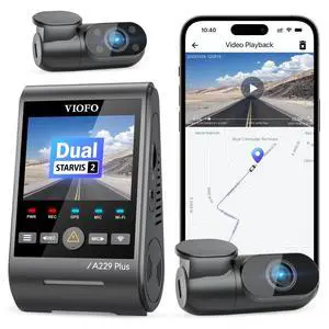 A229 Plus 3 Channel Dash Cam, Dual STARVIS 2 Sensors, 3-Channel HDR, 1440P+1440P+1080P Front Inside and Rear Car Camera, 5GHz Wi-Fi, Voice Control, Ultra-Precise GPS, 24 Hours Parking Mode A229 Plus 3 Channel Dash Cam, Dual STARVIS 2 Sensors, 3-Channel HDR, 1440P+1440P+1080P Front Inside and Rear Car Camera, 5GHz Wi-Fi, Voice Control, Ultra-Precise GPS, 24 Hours Parking Mode