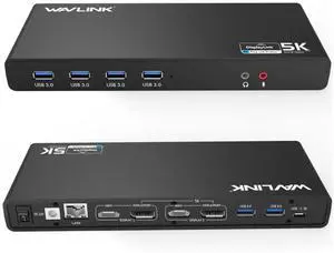 Displaylink Docking Station Dual 4K@60Hz Monitor for Mac, Windows | Universal For USB 3.0/USB-C Laptop, 2 HDMI/DP, Gigabit Ethernet, USB 3.0, Ideal for Home, Office & Multi-Screen Productivity Displaylink Docking Station Dual 4K@60Hz Monitor for Mac, Windows | Universal For USB 3.0/USB-C Laptop, 2 HDMI/DP, Gigabit Ethernet, USB 3.0, Ideal for Home, Office & Multi-Screen Productivity
