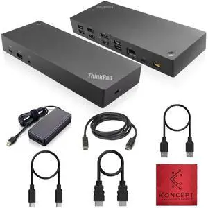 40AF0135US Lenovo Docking Station Dual Monitor - ThinkPad Dock USB-C, USB-A | Dual Monitor Support Connect multiple displays with HDMI & DisplayPort outputs 40AF0135US Lenovo Docking Station Dual Monitor - ThinkPad Dock USB-C, USB-A | Dual Monitor Support Connect multiple displays with HDMI & DisplayPort outputs