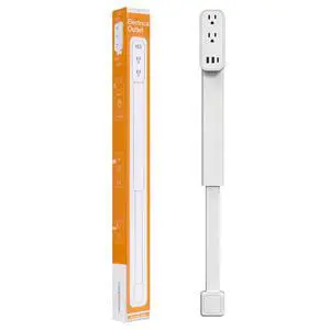 Outlet Extender Stick - Features USB-A, USB-C and 2 AC Outlets, Extends 17.5"-29.1", Rotates 360° Access Hard-to-Reach Outlets, Wall Plug Power Socket Expander Nightstands, Sofa, Desks and More Outlet Extender Stick - Features USB-A, USB-C and 2 AC Outlets, Extends 17.5"-29.1", Rotates 360° Access Hard-to-Reach Outlets, Wall Plug Power Socket Expander Nightstands, Sofa, Desks and More