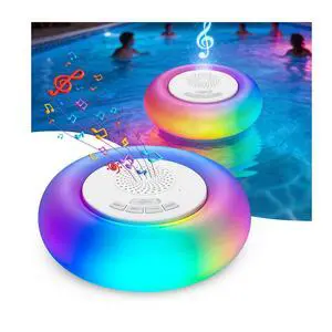 2 Pack Floating Pool Lights with Bluetooth Pool Speaker | 2-in-1 RGB Pool Lights, IP68 Waterproof, 360° Hi-Fi Sound for Pool, Hot Tub and Outdoor Parties 2 Pack Floating Pool Lights with Bluetooth Pool Speaker | 2-in-1 RGB Pool Lights, IP68 Waterproof, 360° Hi-Fi Sound for Pool, Hot Tub and Outdoor Parties