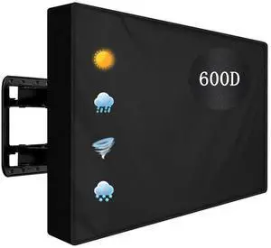 Outdoor TV Cover 60 to 65 inch Weatherproof,600D Waterproof Full Protection TV Outdoor Covers for Outside Flat Screen TV, Black, Cover Size 58''W x 37''H x 5"D, Fit for Standard Mounts and Stands Outdoor TV Cover 60 to 65 inch Weatherproof,600D Waterproof Full Protection TV Outdoor Covers for Outside Flat Screen TV, Black, Cover Size 58''W x 37''H x 5"D, Fit for Standard Mounts and Stands