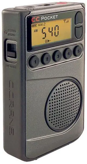 C. Crane CC Pocket AM FM and NOAA Weather Radio with Clock and Sleep Timer C. Crane CC Pocket AM FM and NOAA Weather Radio with Clock and Sleep Timer
