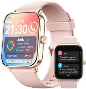 Smart Watch for Women,1.85'' AMOLED Ultra-Clear Screen,Alexa Built-in | Fitness Tracker with 110+ Sport Modes Heart Rate/SpO2/Sleep/Calories Monitor,Smartwatch for iOS/Android,IP68 Waterproof Smart Watch for Women,1.85'' AMOLED Ultra-Clear Screen,Alexa Built-in | Fitness Tracker with 110+ Sport Modes Heart Rate/SpO2/Sleep/Calories Monitor,Smartwatch for iOS/Android,IP68 Waterproof
