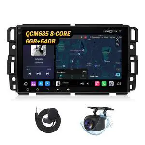 GMX6S2 8" Car Stereo for Chevy/GMC/Buick 2007-2013 | Octa Core 6+64GB Car CarPlay Android Auto 5G LTE WiFi 6 DSP Opt & Coax Output, Bluetooth GMX6S2 8" Car Stereo for Chevy/GMC/Buick 2007-2013 | Octa Core 6+64GB Car CarPlay Android Auto 5G LTE WiFi 6 DSP Opt & Coax Output, Bluetooth