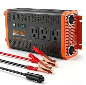 1000W Power Inverters for Vehicles,Car Inverter 12V to 110V/120V | 2 Cigarette lighter port,3 AC Output,2 USB port USB 24W,1 Type-C port PD 30W,Flameproof endosure,LED Display 1000W Power Inverters for Vehicles,Car Inverter 12V to 110V/120V | 2 Cigarette lighter port,3 AC Output,2 USB port USB 24W,1 Type-C port PD 30W,Flameproof endosure,LED Display