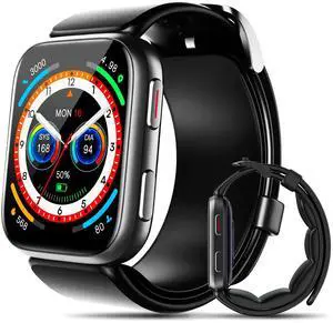 Smart Watch, 1.95" Smart Watch Blood Pressure Monitor with Air Pump Cuff, Blood Pressure Watch with Sleep Heart Rate Monitor, Pedometer, Monitor Watch Supports Data Sharing, Reminder Smart Watch, 1.95" Smart Watch Blood Pressure Monitor with Air Pump Cuff, Blood Pressure Watch with Sleep Heart Rate Monitor, Pedometer, Monitor Watch Supports Data Sharing, Reminder