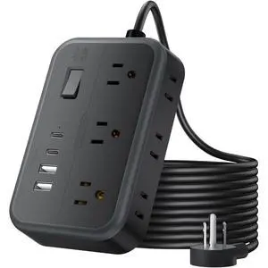 Extension Cord 25 Ft Long Extension Cord with 6 Widely Spaced Outlet, Power Strip with 4 USB Port(2 USB-C), Wall Mount for Home Office, Dorm Room and Nightstand, Black Extension Cord 25 Ft Long Extension Cord with 6 Widely Spaced Outlet, Power Strip with 4 USB Port(2 USB-C), Wall Mount for Home Office, Dorm Room and Nightstand, Black