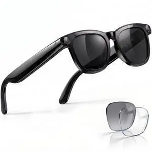 AI Smart Glasses, 8MP 4K POV Camera, EIS HD Video, Translation | AI Vision Assistant, Transcription, Open-Ear Audio/Calls, Bluetooth Sunglasses+Photochromic Lenses, Premium Box, Vlog/Travel AI Smart Glasses, 8MP 4K POV Camera, EIS HD Video, Translation | AI Vision Assistant, Transcription, Open-Ear Audio/Calls, Bluetooth Sunglasses+Photochromic Lenses, Premium Box, Vlog/Travel