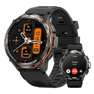 T3 Ultra Smart Watches for Men, GPS, Rugged, Stainless Steel Body 5 ATM Waterproof, Extra-Large Battery Life, Answer/Make Call, 1.43" AMOLED Display, Compass, Compatible for Android & iPhone T3 Ultra Smart Watches for Men, GPS, Rugged, Stainless Steel Body 5 ATM Waterproof, Extra-Large Battery Life, Answer/Make Call, 1.43" AMOLED Display, Compass, Compatible for Android & iPhone