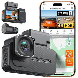 X5 3 Channel 4K HDR Dash Cam, STARVIS 2 IMX678 8MP Night Vision, 4K+2.5K+1080P Front and Rear Inside Car Camera GPS, Support Voice Control,Touch Screen and 5.8GHz WiFi (Card Not Included) X5 3 Channel 4K HDR Dash Cam, STARVIS 2 IMX678 8MP Night Vision, 4K+2.5K+1080P Front and Rear Inside Car Camera GPS, Support Voice Control,Touch Screen and 5.8GHz WiFi (Card Not Included)