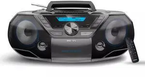 Portable CD Player Boombox Bluetooth with Cassette Player All in one Powerful Stereo Boom Box CD Player for Home Mega Bass Reflex Speakers, Radio/USB/MP3/AUX Input with Backlight LCD Display Portable CD Player Boombox Bluetooth with Cassette Player All in one Powerful Stereo Boom Box CD Player for Home Mega Bass Reflex Speakers, Radio/USB/MP3/AUX Input with Backlight LCD Display