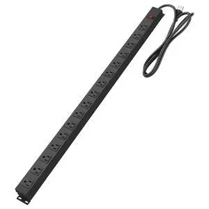 HHOSET Long Power Strip Surge Protector, 16 Ports, Black, 10FT | Heavy Duty, Extension Cord Multiple Outlets, Wide Spaced, Metal, Large, Wall Mount Plug Extender, Under Desk, Garage HHOSET Long Power Strip Surge Protector, 16 Ports, Black, 10FT | Heavy Duty, Extension Cord Multiple Outlets, Wide Spaced, Metal, Large, Wall Mount Plug Extender, Under Desk, Garage