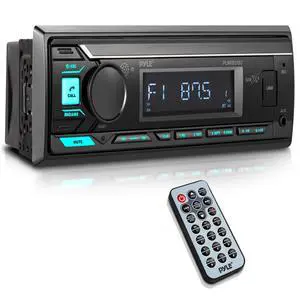 Marine Radio Stereo Receiver with Bluetooth MP3 Player - Single DIN Boat Audio System, AM/FM Tuner, USB/AUX Input, 30 Preset Stations, Hands-Free Calling, 350 W Power for Marine and Boat Use Marine Radio Stereo Receiver with Bluetooth MP3 Player - Single DIN Boat Audio System, AM/FM Tuner, USB/AUX Input, 30 Preset Stations, Hands-Free Calling, 350 W Power for Marine and Boat Use