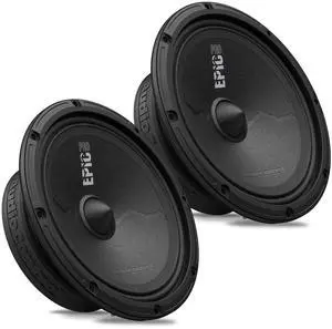 EPICPRO6S Epic PRO 6.5" Slim Shallow-Mount Midrange Car Speakers Set (Pair), 300W, 4 Ohm, Rear or Front Door Speakers for Truck or Car Audio System, Pro Audio High SPL Component Speakers EPICPRO6S Epic PRO 6.5" Slim Shallow-Mount Midrange Car Speakers Set (Pair), 300W, 4 Ohm, Rear or Front Door Speakers for Truck or Car Audio System, Pro Audio High SPL Component Speakers