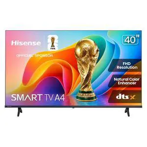 40" Inch A4 Series FHD 1080p Smart VIDAA TV (40A4NV, 2026 NEW) - Full Array LED, DTS Virtual: X, Noise Reduction, AI Sports Mode, Works with Alexa, Apple Airplay & Apple Home, Slim Bezel 40" Inch A4 Series FHD 1080p Smart VIDAA TV (40A4NV, 2026 NEW) - Full Array LED, DTS Virtual: X, Noise Reduction, AI Sports Mode, Works with Alexa, Apple Airplay & Apple Home, Slim Bezel