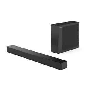 HS2100 2.1ch Soundbar with Wireless Subwoofer, Dolby Audio, DTS Virtual:X, HDMI ARC, Bluetooth 5.3, Remote Control, 6 EQ Modes HS2100 2.1ch Soundbar with Wireless Subwoofer, Dolby Audio, DTS Virtual:X, HDMI ARC, Bluetooth 5.3, Remote Control, 6 EQ Modes