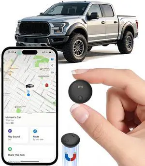 GPS Tracker for Vehicles, Real-Time Tracking for Cars w/Magnetic | No Monthly Fee / No SIM Card, Works with iOS Find My, Mini Hidden GPS Tracking Devices for Cars/Motorcycle/Bikes, Black GPS Tracker for Vehicles, Real-Time Tracking for Cars w/Magnetic | No Monthly Fee / No SIM Card, Works with iOS Find My, Mini Hidden GPS Tracking Devices for Cars/Motorcycle/Bikes, Black