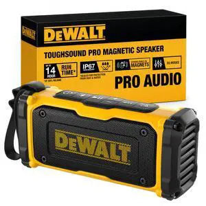 Heavy Duty Magnetic ToughSound Pro Bluetooth Speaker 22W | Jobsite Portable Speaker w/Built-in Magnets, IP67 Dust & Waterproof, 14H Runtime, Auracast Multi-Speaker Linking & EQ Modes Heavy Duty Magnetic ToughSound Pro Bluetooth Speaker 22W | Jobsite Portable Speaker w/Built-in Magnets, IP67 Dust & Waterproof, 14H Runtime, Auracast Multi-Speaker Linking & EQ Modes
