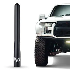 Truck Antenna for Ford F150 F250 F350 Super Duty Raptor Bronco (21-23) Lightning Dodge RAM 1500 Accessories - Carwash Safe - Short Antenna F150 (4 Inch) Truck Antenna for Ford F150 F250 F350 Super Duty Raptor Bronco (21-23) Lightning Dodge RAM 1500 Accessories - Carwash Safe - Short Antenna F150 (4 Inch)