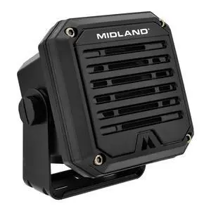 SPK100 Heavy-Duty 20W External Speaker - 180 Degrees Swivel Base Bracket Works with All CB and MXT Radios 8-OHM Sound System 3.5mm Audio Plug - Easy Installation Waterproof Design SPK100 Heavy-Duty 20W External Speaker - 180 Degrees Swivel Base Bracket Works with All CB and MXT Radios 8-OHM Sound System 3.5mm Audio Plug - Easy Installation Waterproof Design