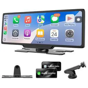 Wireless Carplay Screen for Car, 10.26" Apple Car Play & Android Auto Screen, Car Tablet, Audio Receivers Touchscreen with GPS Navigation/Mirror Link/Siri/FM (No Front & Rear Cameras) Wireless Carplay Screen for Car, 10.26" Apple Car Play & Android Auto Screen, Car Tablet, Audio Receivers Touchscreen with GPS Navigation/Mirror Link/Siri/FM (No Front & Rear Cameras)