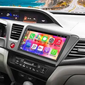 4G+64G Car Radio for Honda Civic 2012-2015 with Wireless Carpaly & Android Auto,9 Inch IPS Touch Screen Car Stereo with GPS Navigation/Bluetooth 5.2/FM/Backup Camera/WiFi/SWC/HiFi 4G+64G Car Radio for Honda Civic 2012-2015 with Wireless Carpaly & Android Auto,9 Inch IPS Touch Screen Car Stereo with GPS Navigation/Bluetooth 5.2/FM/Backup Camera/WiFi/SWC/HiFi