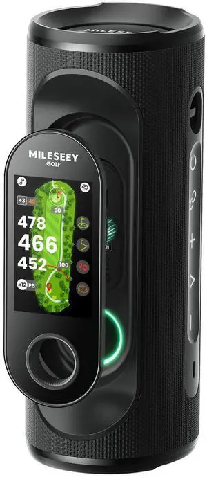 GeneSonic Pro Golf GPS Speaker with 43K+ Courses No-Subscription | Detachable GPS Handheld Rangefinder, MagLock, Color Touchscreen, Visual & Audible Yards, Layup/FCB/Hazard, 15H Battery, IP67 GeneSonic Pro Golf GPS Speaker with 43K+ Courses No-Subscription | Detachable GPS Handheld Rangefinder, MagLock, Color Touchscreen, Visual & Audible Yards, Layup/FCB/Hazard, 15H Battery, IP67