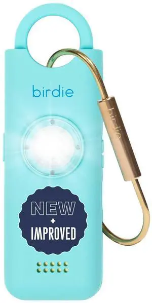 Shes Birdie 3.0 New Version The Original Personal Safety Alarm for Women by WomenLoud Siren, Flash Light and Rechargeable Battery in a Variety of Colors (Aqua Blue) Shes Birdie 3.0 New Version The Original Personal Safety Alarm for Women by WomenLoud Siren, Flash Light and Rechargeable Battery in a Variety of Colors (Aqua Blue)