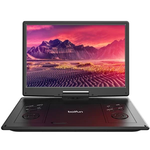 15.7" Portable DVD Player with 14.1" Large HD Screen, 6 Hrs Battery For Road Trips & Family Travel, Rechargeable, Sync to TV, USB & SD Card, Multiple Disc Formats, High Volume Speaker 15.7" Portable DVD Player with 14.1" Large HD Screen, 6 Hrs Battery For Road Trips & Family Travel, Rechargeable, Sync to TV, USB & SD Card, Multiple Disc Formats, High Volume Speaker