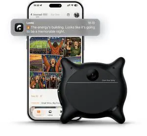 L1 AI Multimodal Wearable for Life, 32g Lightweight Hands-Free Action Lifelogging Device with 1080P Video, 3 Mics, AI Vlogs & Comics, Proactive Intelligence, 32GB Privacy-First Storage (Black) L1 AI Multimodal Wearable for Life, 32g Lightweight Hands-Free Action Lifelogging Device with 1080P Video, 3 Mics, AI Vlogs & Comics, Proactive Intelligence, 32GB Privacy-First Storage (Black)