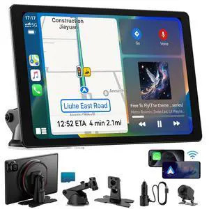 iK11 11-Inch Wireless Apple CarPlay Screen, Android Auto, 4K Dash Cam | Ultra-Slim 0.16 Inch Touchscreen Car Stereo with1080p Backup Camera, GPS, Mirror Link, Voice Control iK11 11-Inch Wireless Apple CarPlay Screen, Android Auto, 4K Dash Cam | Ultra-Slim 0.16 Inch Touchscreen Car Stereo with1080p Backup Camera, GPS, Mirror Link, Voice Control