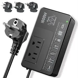 1600W 220V to 110V Converter, No Load-Type Restrictions - Plug & Play | Pure Sine Wave Voltage Converter US to Europe International Travel, Power Any 110120V Appliance in 220250V Countries 1600W 220V to 110V Converter, No Load-Type Restrictions - Plug & Play | Pure Sine Wave Voltage Converter US to Europe International Travel, Power Any 110120V Appliance in 220250V Countries