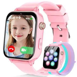 4G Kids Smart Watch Phone GPS, Smartwatch for Boys Girls Ages 4-12 Years with Video Call Chat Class Mode SOS Camera Alarm Games Parental App Touch Watch Gifts for Children (Includes SIM Card) Pink 4G Kids Smart Watch Phone GPS, Smartwatch for Boys Girls Ages 4-12 Years with Video Call Chat Class Mode SOS Camera Alarm Games Parental App Touch Watch Gifts for Children (Includes SIM Card) Pink