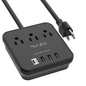 Cruise Essentials,6 Ft Power Strip with 3 Outlets and 4 USB Ports(1 USB C), Non Surge Protector for Cruise Ship, Travel, Home Office, ETL Listed, Black Cruise Essentials,6 Ft Power Strip with 3 Outlets and 4 USB Ports(1 USB C), Non Surge Protector for Cruise Ship, Travel, Home Office, ETL Listed, Black