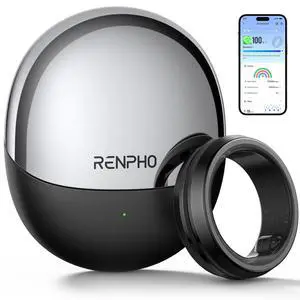Lynx Smart Ring, Subscription-Free App, Black, Size 12 | All Day Sleep & Activity Tracking, Includes Charging Case, 7-Day Battery Life, Size Before You Buy Lynx Smart Ring, Subscription-Free App, Black, Size 12 | All Day Sleep & Activity Tracking, Includes Charging Case, 7-Day Battery Life, Size Before You Buy