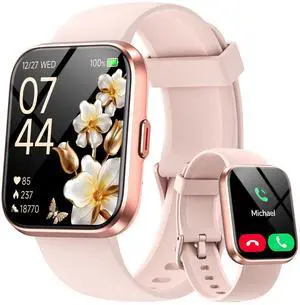 Smart Watches for Women, 1.85" HD Smartwatch Compatible iPhone/Samsung/Android (Answer/Make), Fitness Tracker with Heart Rate/Sleep/SpO2 Monitor, Smart Watch 3ATM Waterproof, 120+ Sport Modes, Alexa Smart Watches for Women, 1.85" HD Smartwatch Compatible iPhone/Samsung/Android (Answer/Make), Fitness Tracker with Heart Rate/Sleep/SpO2 Monitor, Smart Watch 3ATM Waterproof, 120+ Sport Modes, Alexa