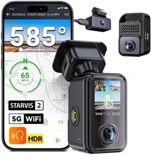 E360 Plus All Channel Dash Cam 585° Fisheye | Dual STARVIS 2, Dual IR Night Vision, Touch Screen, Voice Control, WiFi, GPS, 24/7 Parking Mode, G-Sensor,Max 1TB E360 Plus All Channel Dash Cam 585° Fisheye | Dual STARVIS 2, Dual IR Night Vision, Touch Screen, Voice Control, WiFi, GPS, 24/7 Parking Mode, G-Sensor,Max 1TB