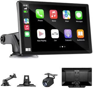 9" Wireless Apple Carplay Screen for Car & Android Auto with Backup Camera | Portable Touchscreen with OTA Update, GPS Navigation/Mirror Link/Voice Control/5.0 Bluetooth 9" Wireless Apple Carplay Screen for Car & Android Auto with Backup Camera | Portable Touchscreen with OTA Update, GPS Navigation/Mirror Link/Voice Control/5.0 Bluetooth