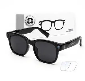 AI Smart Glasses with Camera, 8MP HD Bluetooth Camera Glasses for Women Men | 1080P Video Recording Sunglasses, Real Time Translation, Voice Assistant, Open Earbuds, Travel, Work, Vlog AI Smart Glasses with Camera, 8MP HD Bluetooth Camera Glasses for Women Men | 1080P Video Recording Sunglasses, Real Time Translation, Voice Assistant, Open Earbuds, Travel, Work, Vlog