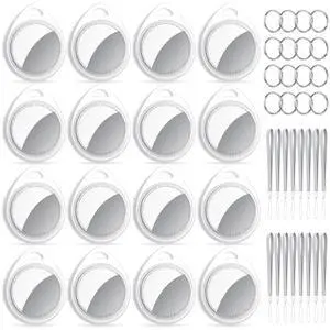 Tracker Tags-16 Pack, 5.3 Bluetooth Tracker Work with Apple Find My (iOS Only), 100dB Sound Finder, Smart Tags with Keychain/Lanyard, Item Finder for Luggage/Key/Suitcase, Replaceable Battery Tracker Tags-16 Pack, 5.3 Bluetooth Tracker Work with Apple Find My (iOS Only), 100dB Sound Finder, Smart Tags with Keychain/Lanyard, Item Finder for Luggage/Key/Suitcase, Replaceable Battery