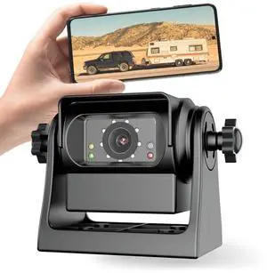 Strong Magnetic Wireless Backup Camera for iPhone Android, WiFi Hitch Camera Rechargeable Battery for Hitch Gooseneck Travel Boat Horse Trailer Truck Camper RV Front Rear View Reverse Back up Strong Magnetic Wireless Backup Camera for iPhone Android, WiFi Hitch Camera Rechargeable Battery for Hitch Gooseneck Travel Boat Horse Trailer Truck Camper RV Front Rear View Reverse Back up