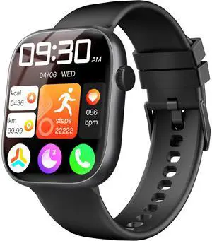 Smart Watch for Women Men, Fitness and Sleep Trackers with 1.83" HD Touchscreen, Bluetooth Calling Smartwatch for Android/iOS, IP67 Waterproof Multi-Sport Modes Pedometer, Jet Black Smart Watch for Women Men, Fitness and Sleep Trackers with 1.83" HD Touchscreen, Bluetooth Calling Smartwatch for Android/iOS, IP67 Waterproof Multi-Sport Modes Pedometer, Jet Black
